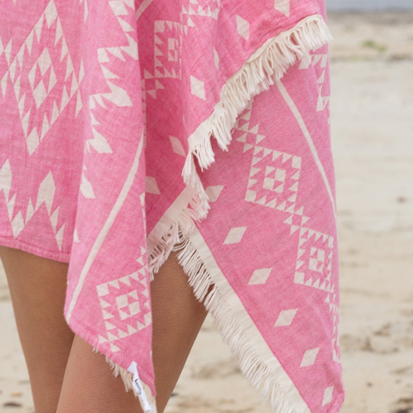 Kilim Knotty Turkish Towel - SHELL PINK