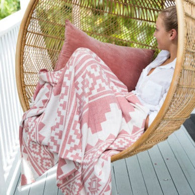 Arizona Knotty Beach Blanket -Merlot