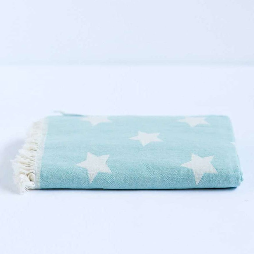 Oteki Knotty Turkish Towel - STAR Mint - Knotty.com.au
