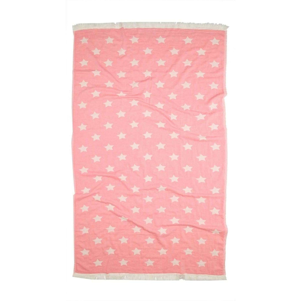 Oteki Knotty Turkish Towel - STAR Pink - Knotty.com.au