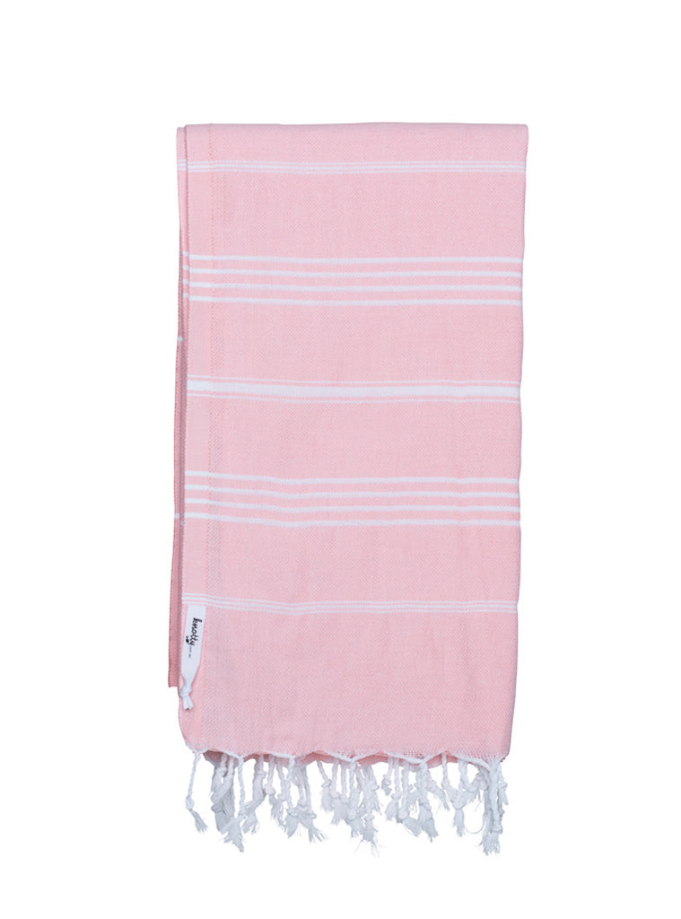 Knotty Original Turkish Towel - Peony Pink