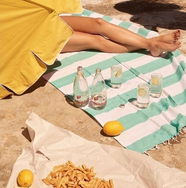 Knotty Capri Turkish Towel - CARIBBEAN