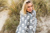 SKULL Knotty Turkish Towel -  Charcoal