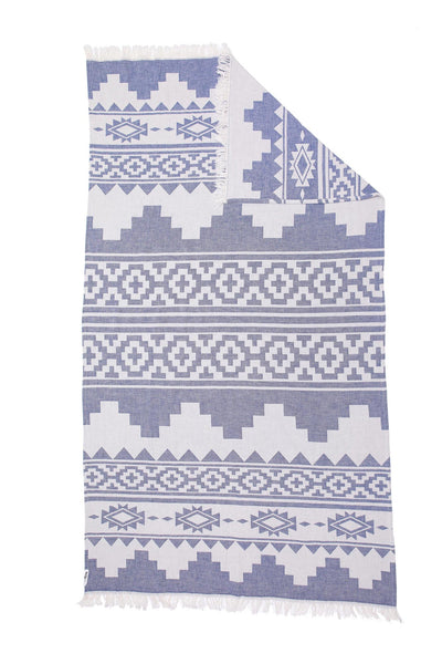 Arizona Knotty Turkish Towel - Denim