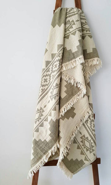 Arizona Knotty Turkish Towel - Khaki