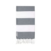 Knotty Capri Turkish Towel - CHARCOAL - Knotty.com.au