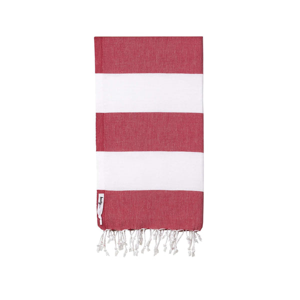 Knotty Capri Turkish Towel - CHERRY - Knotty.com.au