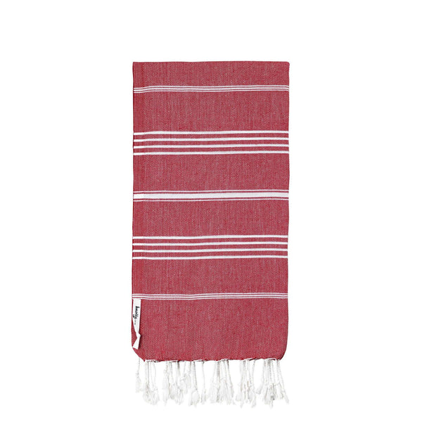 Knotty Original Turkish Towel - CHERRY - Knotty.com.au