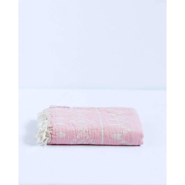 Kilim Knotty Beach Blanket - Rose Quartz