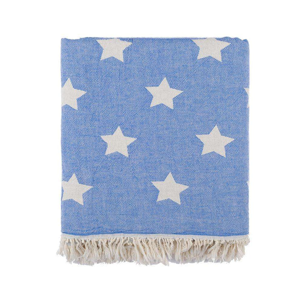 Oteki Knotty Turkish Towel - STAR Blue - Knotty.com.au