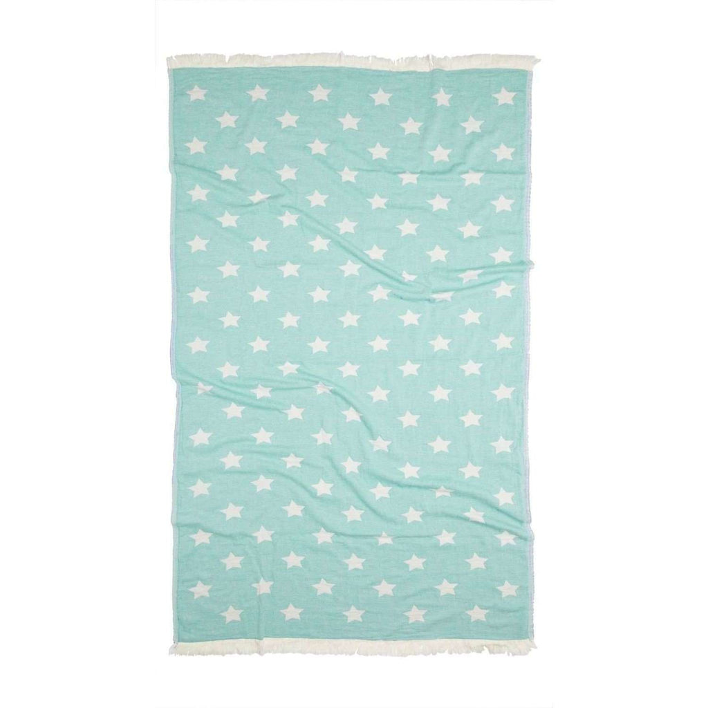 Oteki Knotty Turkish Towel - STAR Mint - Knotty.com.au