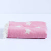 Oteki Knotty Turkish Towel - STAR Pink - Knotty.com.au