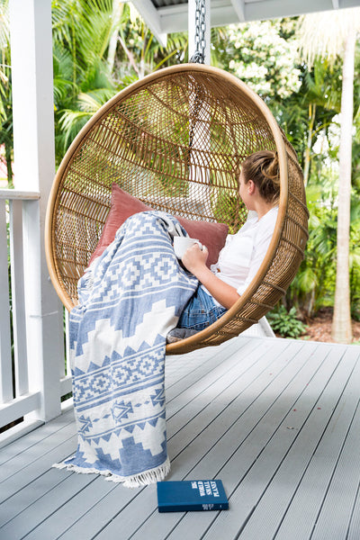 Arizona Knotty Beach Blanket - Denim - Knotty.com.au